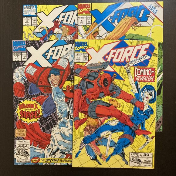 X-Force: Assorted Set with No. 4, 6, 10, & 11. (Marvel Comics 1991-92) - Picture 13 of 13
